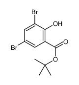 tert-butyl 3,5-dibromo-2-hydroxybenzoate结构式