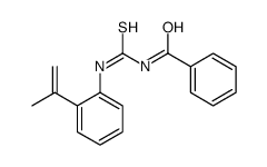 N-[(2-prop-1-en-2-ylphenyl)carbamothioyl]benzamide Structure