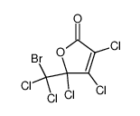 5-(bromo-dichloro-methyl)-3,4,5-trichloro-5H-furan-2-one结构式
