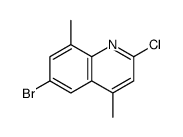 6-bromo-2-chloro-4,8-dimethylquinoline结构式