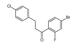4'-BROMO-3-(4-CHLOROPHENYL)-2'-FLUOROPROPIOPHENONE Structure