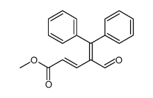 methyl 4-formyl-5,5-diphenylpenta-2,4-dienoate Structure