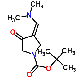 tert-butyl (3Z)-3-[(dimethylamino)methylene]-4-oxopyrrolidine-1 -carboxylate Structure