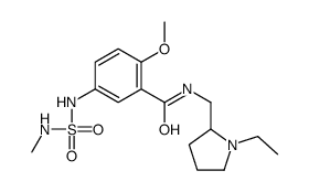 N-[(1-ethylpyrrolidin-2-yl)methyl]-2-methoxy-5-(methylsulfamoylamino)benzamide结构式
