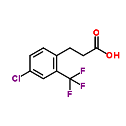 3-[4-Chloro-2-(trifluoromethyl)phenyl]propanoic acid Structure
