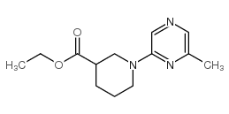 乙基 1-(6-甲基吡嗪-2-基)哌啶-3-羧酸结构式