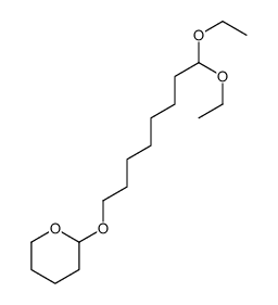 2-(8,8-diethoxyoctoxy)oxane结构式
