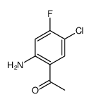 2-氨基-4-氟-5-氯苯乙酮结构式