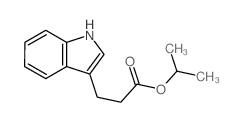 Isopropyl 1H-indole-3-propionate结构式