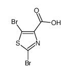 2,5-二溴噻唑-4-甲酸结构式