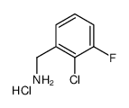 (2-chloro-3-fluorophenyl)methanamine,hydrochloride结构式