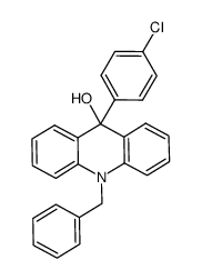10-benzyl-9-(4-chlorophenyl)-9,10-dihydroacridin-9-ol Structure