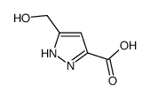 3-(羟基甲基)-1H-吡唑-5-羧酸结构式