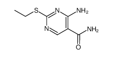 4-amino-2-ethylsulfanyl-pyrimidine-5-carboxylic acid amide Structure