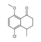 5-chloro-8-methoxy-4-methyl-3,4-dihydro-2H-naphthalen-1-one Structure