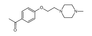 1-(4-(2-(4-methylpiperazin-1-yl)ethoxy)phenyl)ethanone结构式