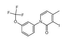 3-iodo-4-methyl-1-(3-(trifluoromethoxy)phenyl)pyridin-2(1H)-one Structure