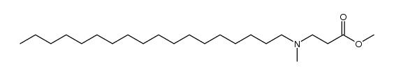 methyl 3-(methyl(octadecyl)amino)propanoate结构式