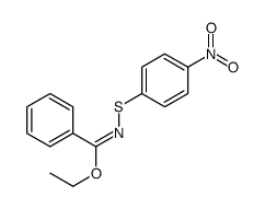 ethyl N-(4-nitrophenyl)sulfanylbenzenecarboximidate Structure