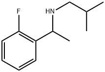 N-(1-(2-氟苯基)乙基)-2-甲基丙烷-1-胺结构式