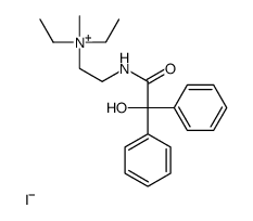 diethyl-[2-[(2-hydroxy-2,2-diphenylacetyl)amino]ethyl]-methylazanium,iodide Structure