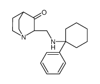 2-[[(1-Phenylcyclohexyl)amino]methyl]quinuclidin-3-one结构式