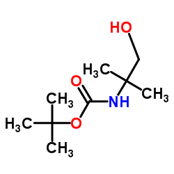 N-Boc-2-氨基-2-甲基-1-丙醇结构式
