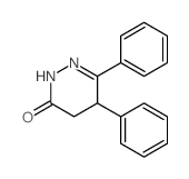 3(2H)-Pyridazinone,4,5-dihydro-5,6-diphenyl-结构式