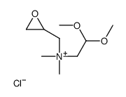 2,2-dimethoxyethyl-dimethyl-(oxiran-2-ylmethyl)azanium,chloride Structure