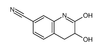 3-羟基-2-氧代-1,2,3,4-四氢喹啉-7-甲腈结构式