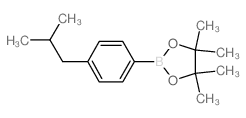 4-异丁基苯基硼酸,频哪醇酯结构式