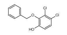 2-benzyloxy-3,4-dichloro-1-hydroxybenzene结构式