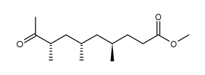 [4R,6S,8S]-4,6,8-trimethyl-9-oxo-decanoic acid methyl ester Structure