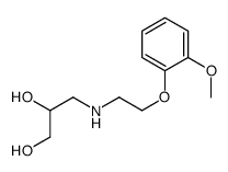 3-[2-(2-methoxyphenoxy)ethylamino]propane-1,2-diol Structure