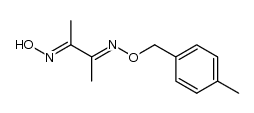 biacetyl O-(4-methylbenzyl) dioxime Structure