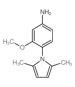 4-(2,5-Dimethyl-pyrrol-1-yl)-3-methoxy-phenylamine结构式