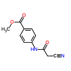 Methyl 4-[(cyanoacetyl)amino]benzoate结构式