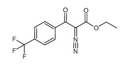 ethyl 2-diazo-3-oxo-3-(4-(trifluoromethyl)phenyl)propanoate结构式