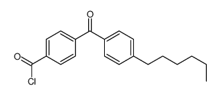 4-(4-hexylbenzoyl)benzoyl chloride结构式
