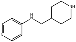 N-(4-哌啶基甲基)吡啶-4-胺结构式