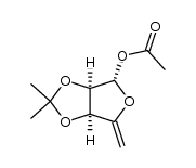 4,5-dehydro-5-deoxy-2,3-O-isopropylidene-D-erythro-pentafuranose结构式
