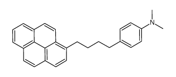 N,N-dimethyl-4-(4-pyren-1-ylbutyl)aniline Structure