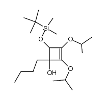 1-n-butyl-4-(tert-butyldimethylsiloxy)-2,3-bis(1-methylethoxy)cyclobut-2-en-1-ol Structure