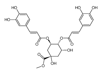 3,4-O-二咖啡酰基奎宁酸甲酯结构式