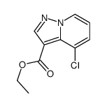 4-氯吡唑并[1,5-a]吡啶-3-羧酸乙酯结构式