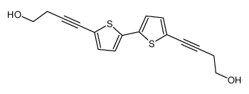 4-[5-[5-(4-hydroxybut-1-ynyl)thiophen-2-yl]thiophen-2-yl]but-3-yn-1-ol Structure