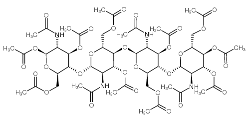 Chitotetraose Tetradecaacetate structure