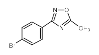 3-(4-溴苯基)-5-甲基-1,2,4-恶二唑结构式