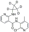 N-(2-CHLORO-4-METHYL-3-PYRIDINYL)-2-(CYCLOPROPYL-D5-AMINO)-3-PYRIDINE-CARBOXAMIDE Structure