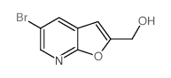 (5-溴呋喃并[2,3-b]吡啶-2-基)甲醇结构式
